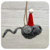 Little Mouse with Santa Hat