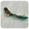 Green and Brown Bird Clip
