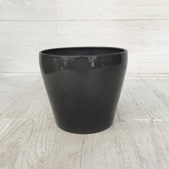 Scheurich Glass Grey Pot