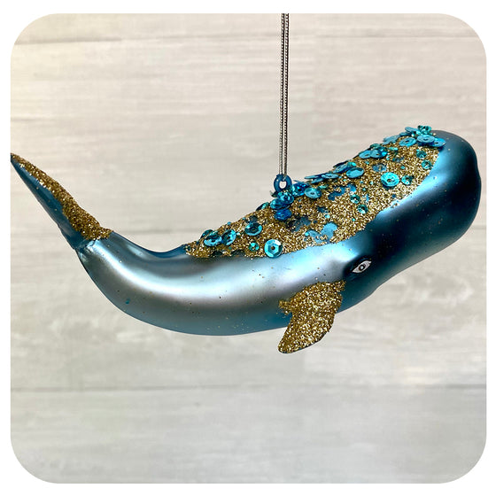 Whale with Glitter