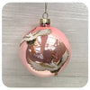 Flying Crane Glass Ornament