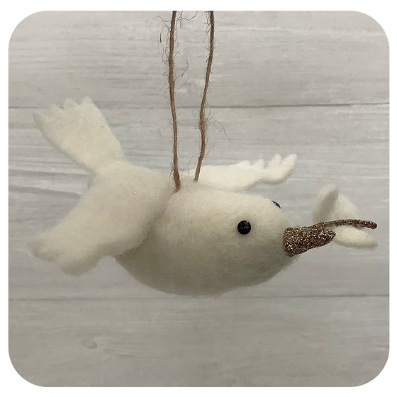 White Dove w. Twig