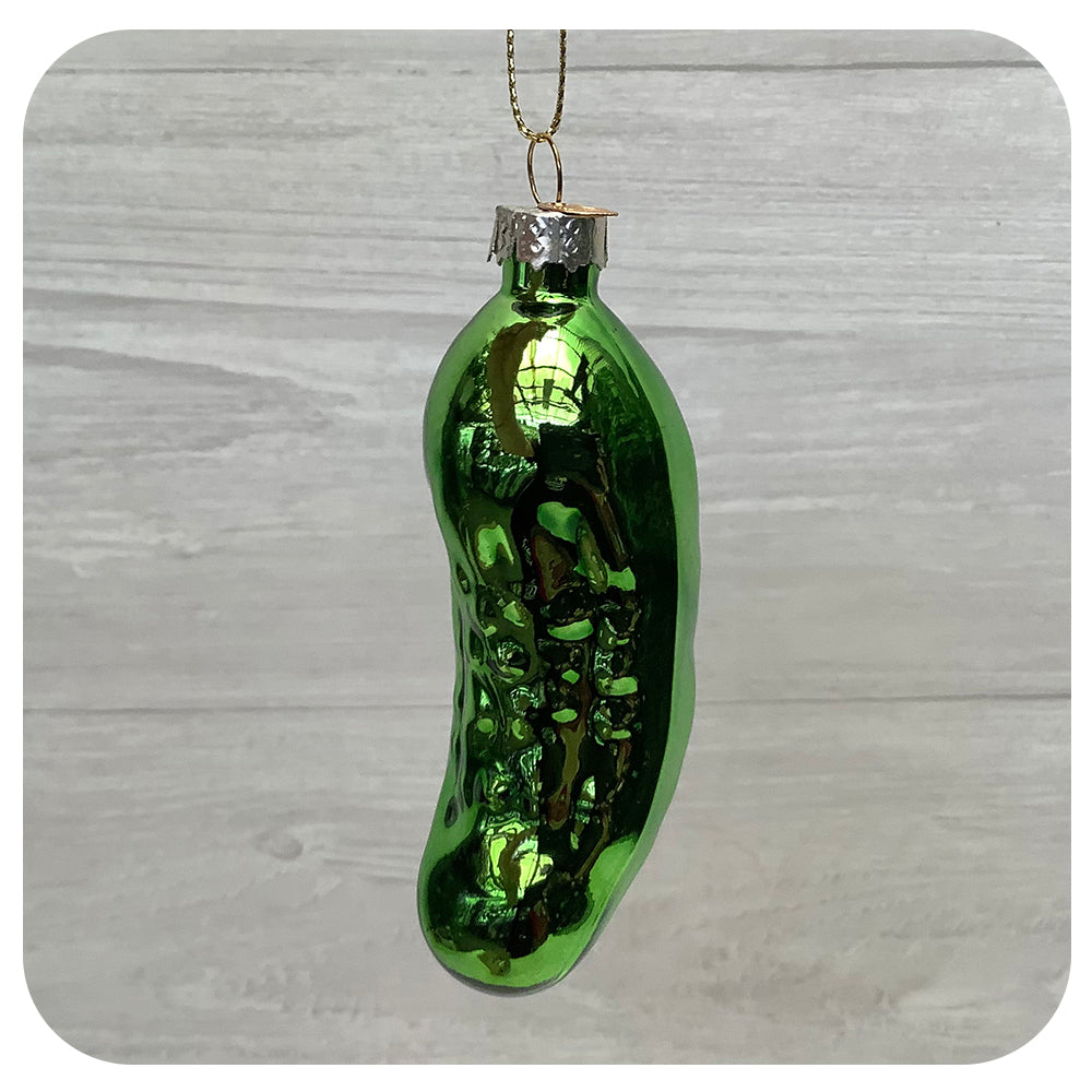 Shiny Large Glass Pickle