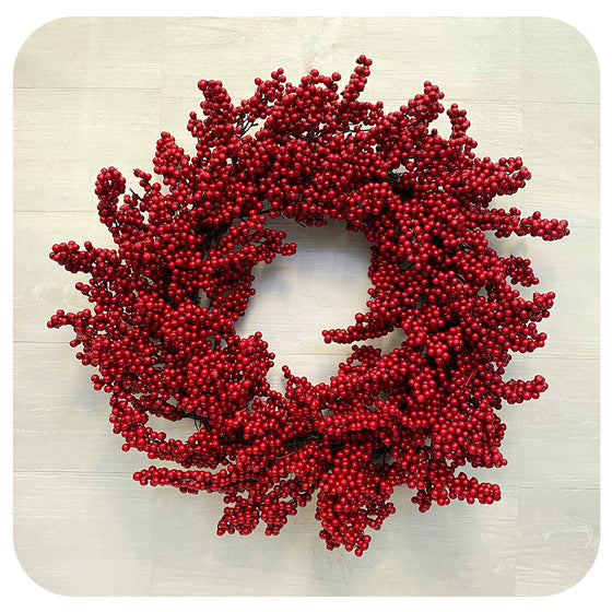 Artificial Berry Wreath