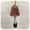 Velvet Capped Mushroom Ornament