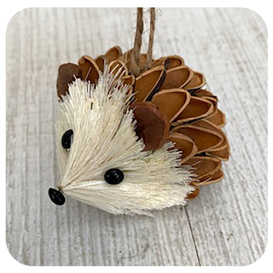 Little Textured Hedgehog Ornament