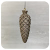 Silvery Resin Pinecone with Glitter