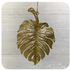 Gold Glittery Leaf Ornament