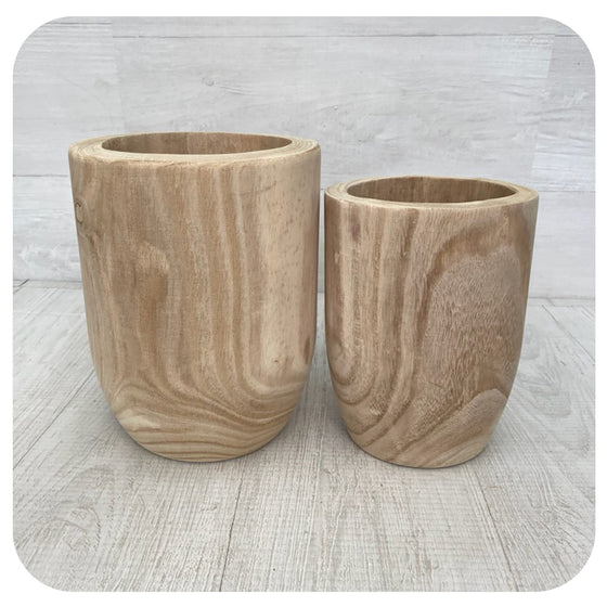 Paulownia Wood Pot