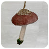 Velvet Capped Mushroom Ornament