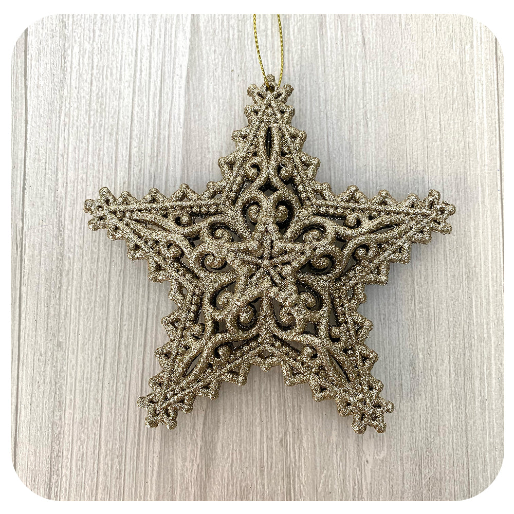 Glitter Star Ornament