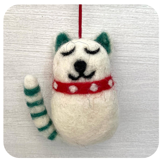 Smiling Cats - 100% Sheep Wool