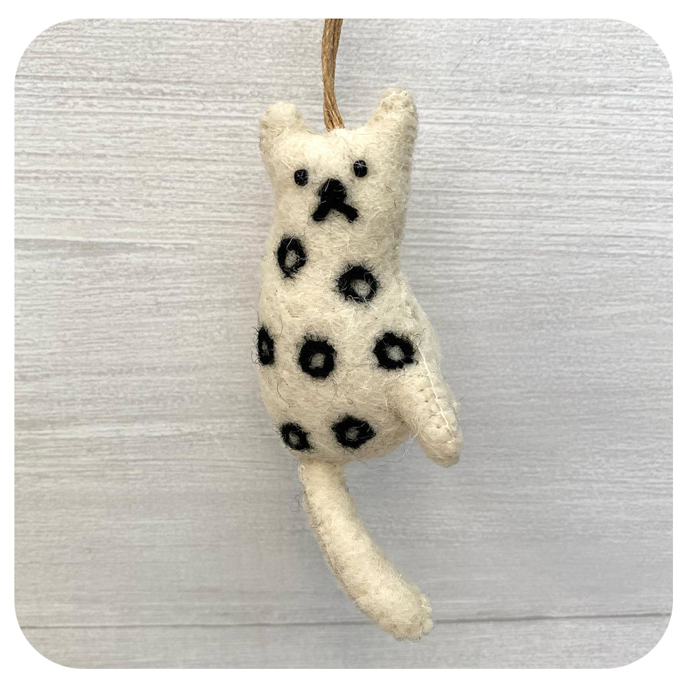 Curious Cat Felt Ornament