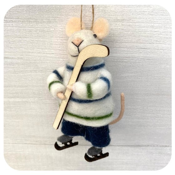 Hockey Hal Felt Mouse