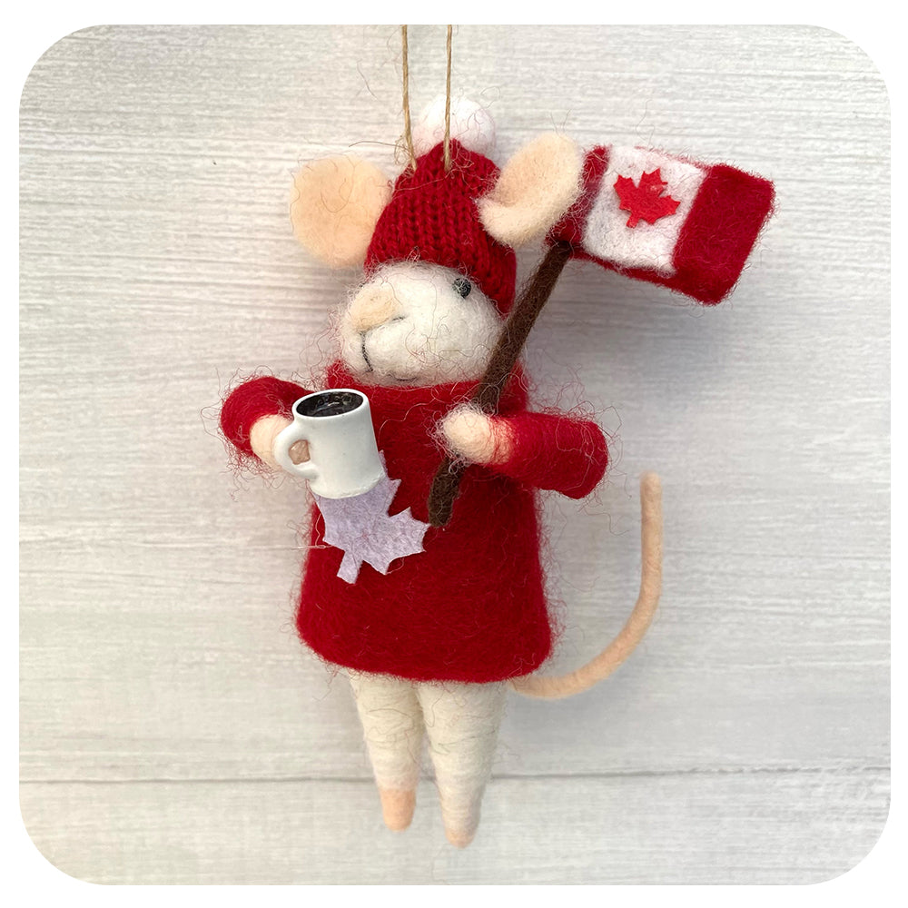 Cozy Canuck Felt Mouse
