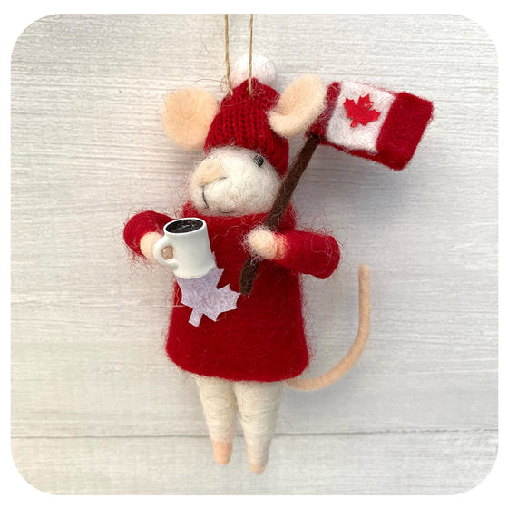 Cozy Canuck Felt Mouse