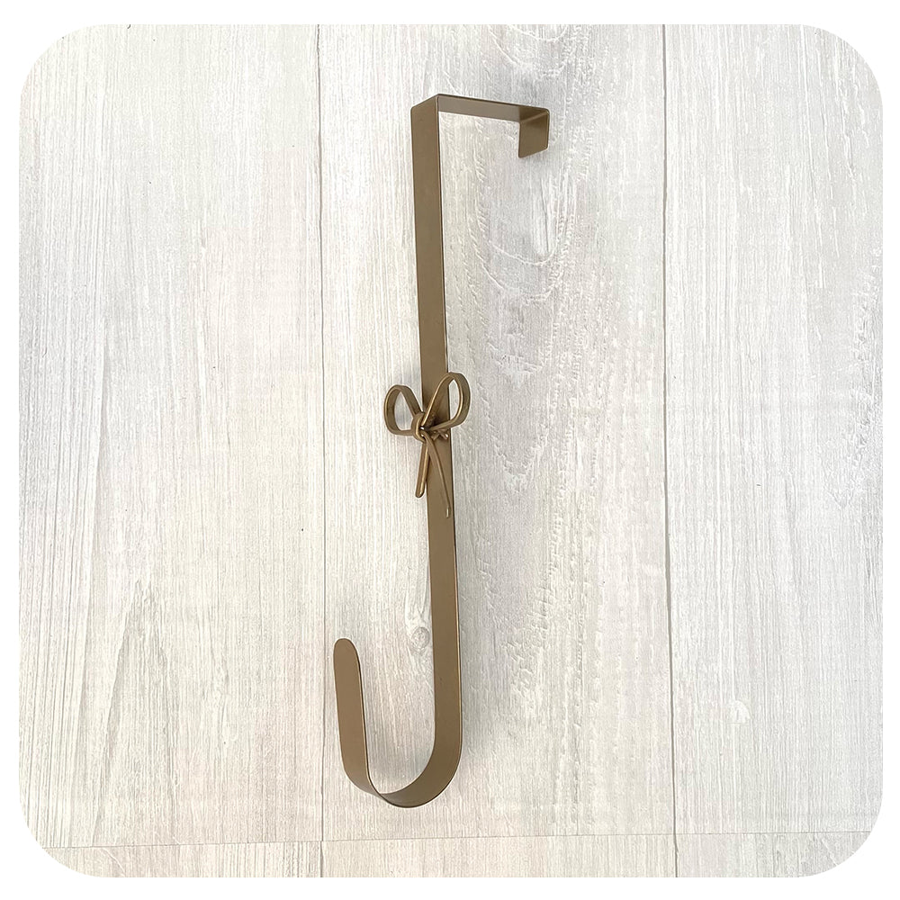 Gold Bow Wreath Hanger