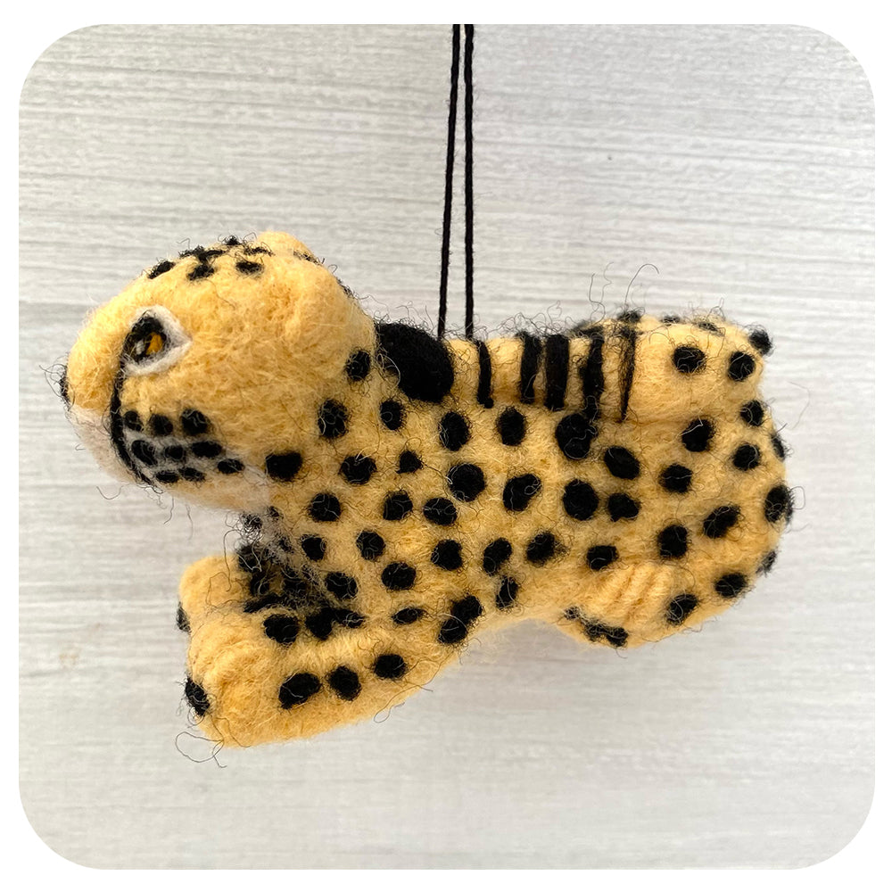Fair Trade Felt Cheetah