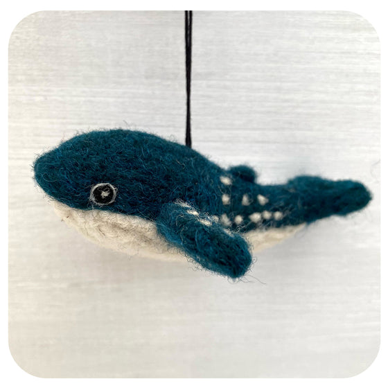 Fair Trade Felt Blue Whale