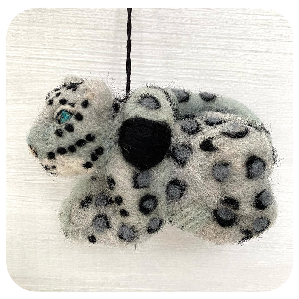 Fair Trade Felt Snow Leopard