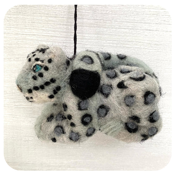 Fair Trade Felt Snow Leopard