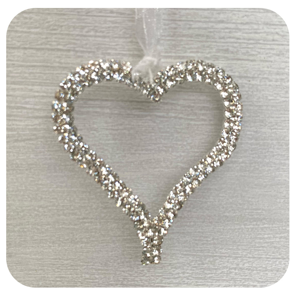 Rhinestone Heart Ornament