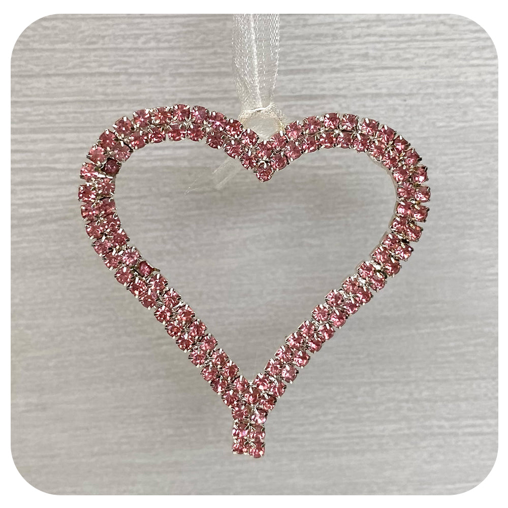 Rhinestone Heart Ornament