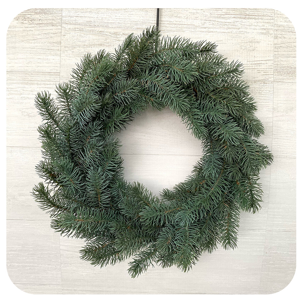 Faux Blue Spruce Wreath
