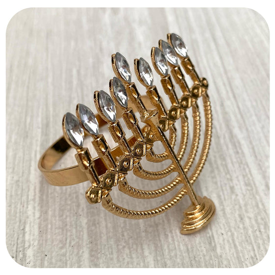 Gold Menorah Decoration
