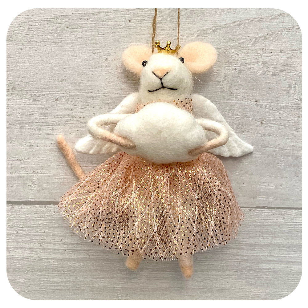Angel Angelica Felt Mouse
