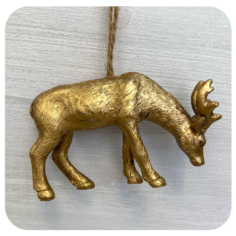 Gold Deer Ornament