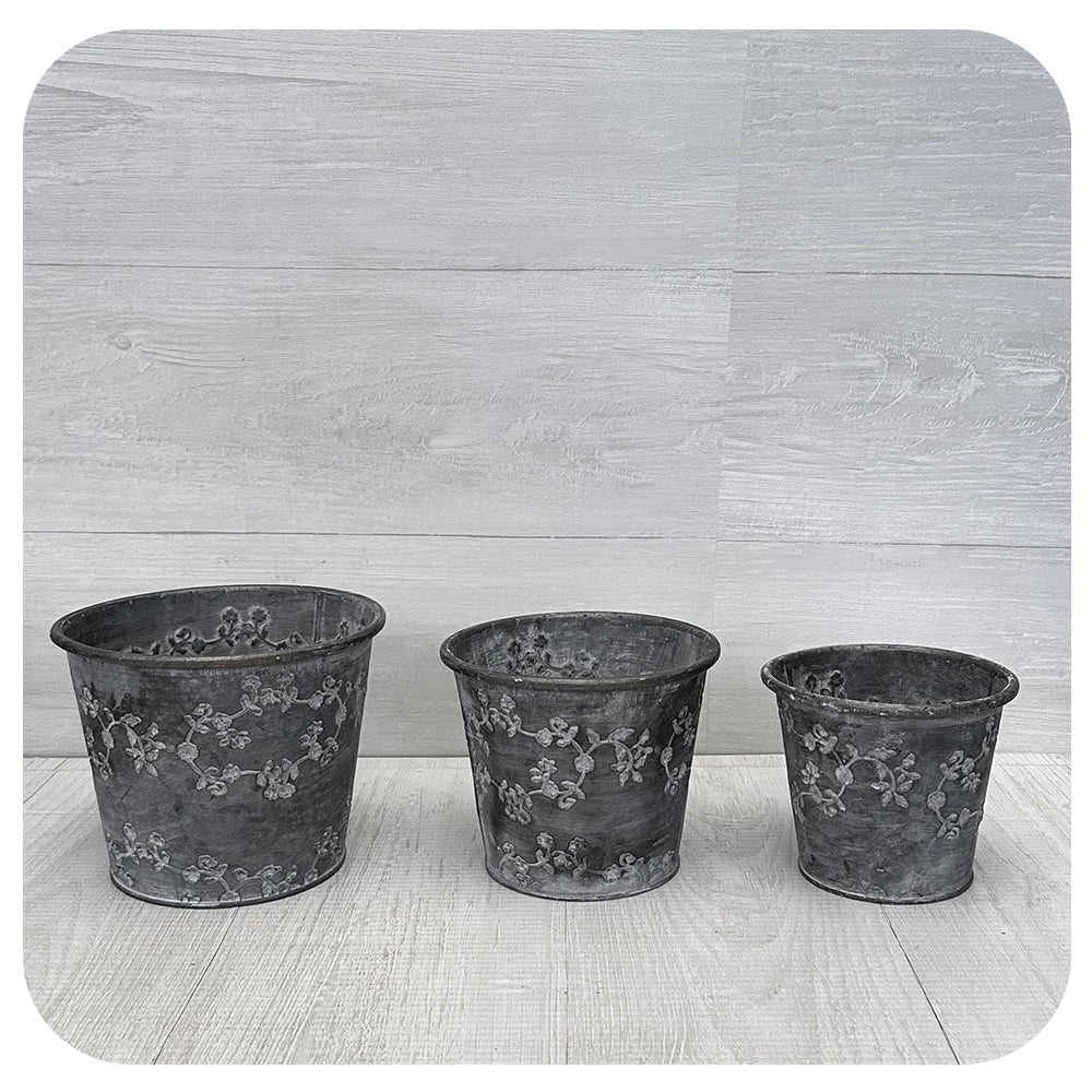 Metal White Wash Pot