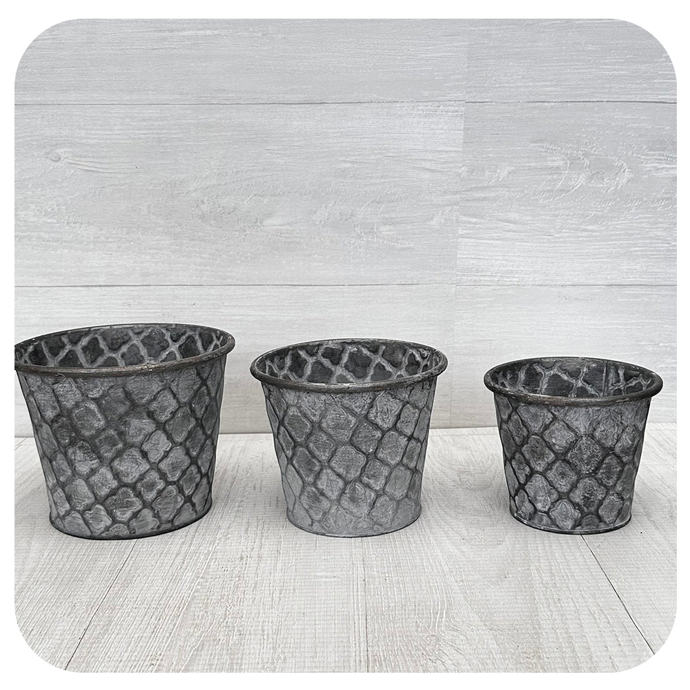 Metal White Wash Pot