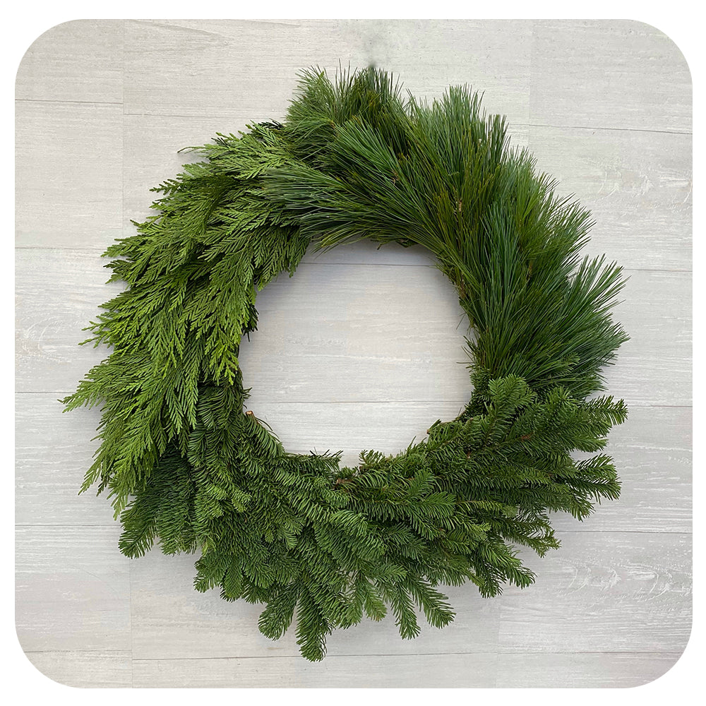 Modern Greens Wreath