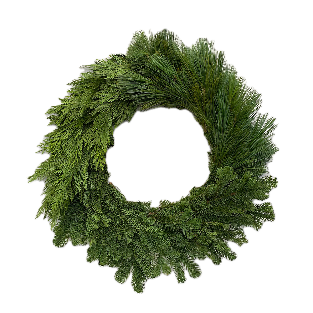 Modern Greens Wreath