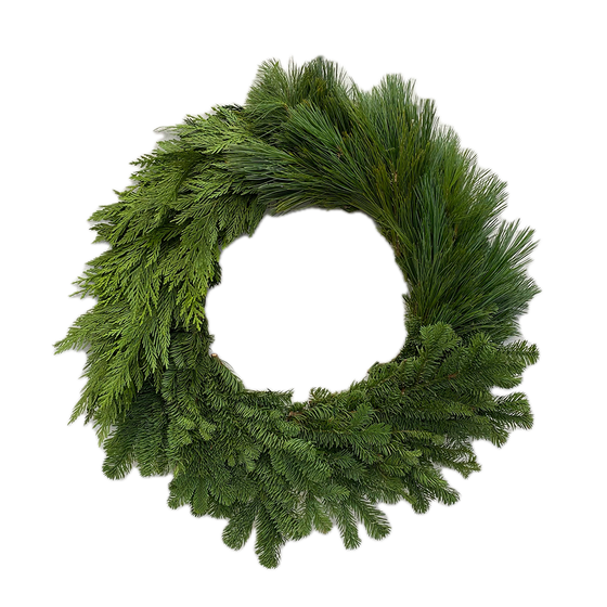 Modern Greens Wreath