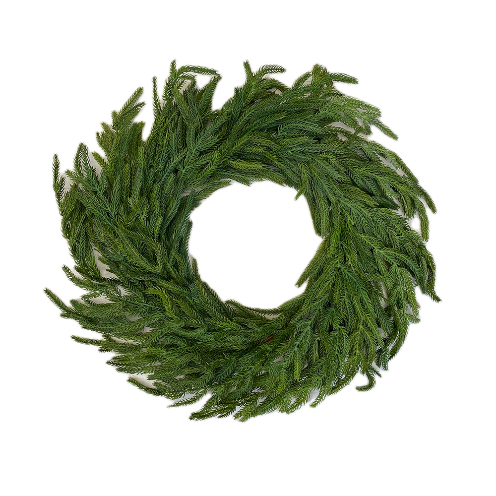 Faux-Norfolk Pine Wreath
