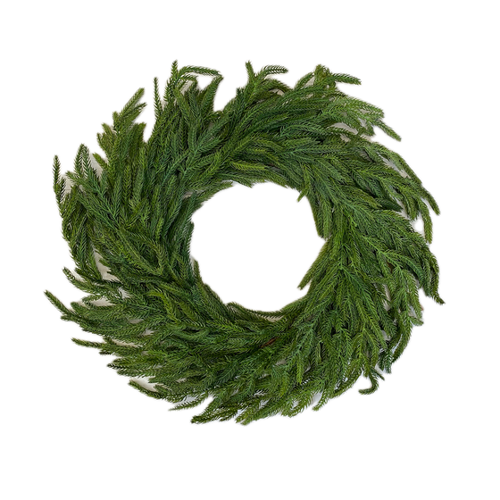 Faux-Norfolk Pine Wreath