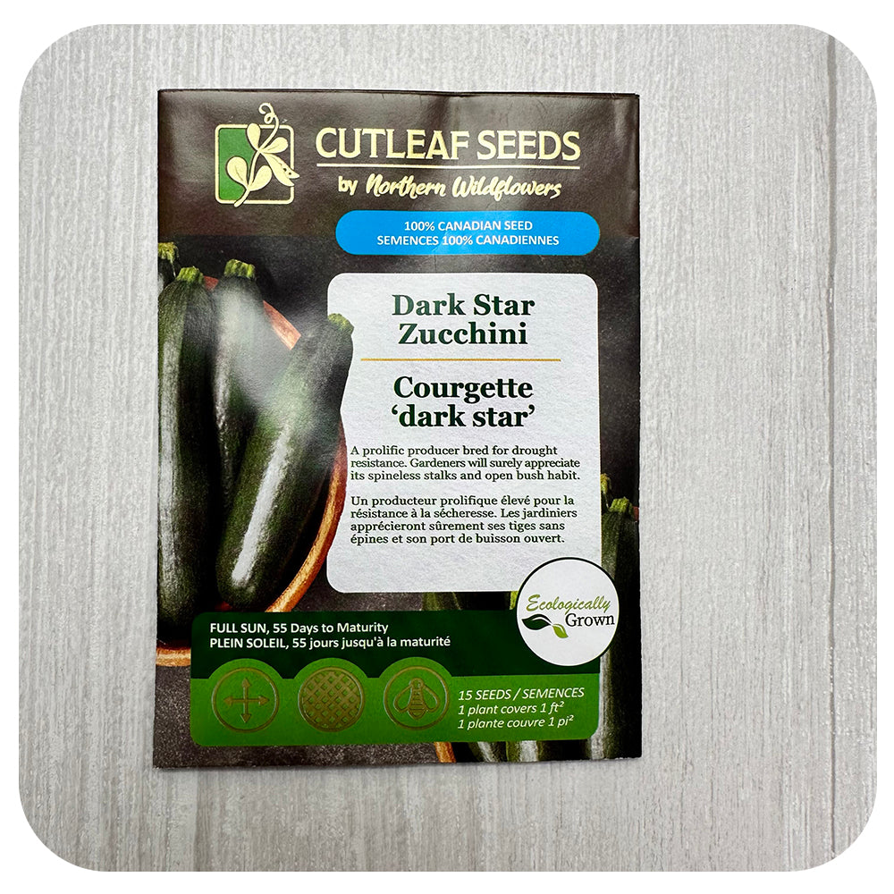 Zucchini 'Dark Star' Seeds (non-GMO/Chemical Free)
