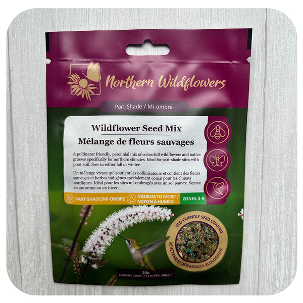 Wildflower Seed Mix for Part Shade (nonGMO/Chemical Free) Davenport Garden Centre