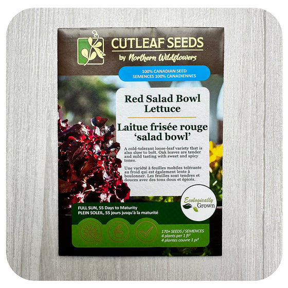 Lettuce "Red Salad Bowl' Seeds (non-GMO/Chemical Free)