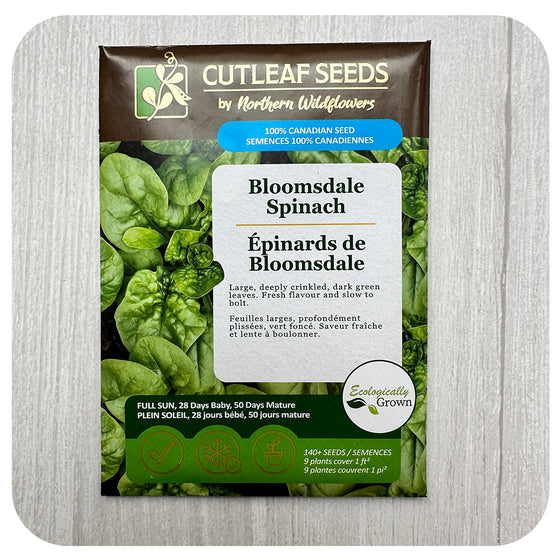 Spinach 'Bloomsdale' Seeds (non-GMO/Chemical Free)