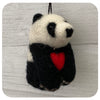 Fair Trade Felted Panda with Heart