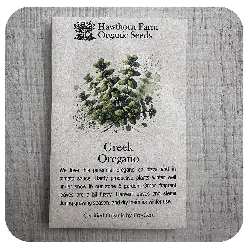 Greek Oregano (Hawthorne Farm ORGANIC Seeds)