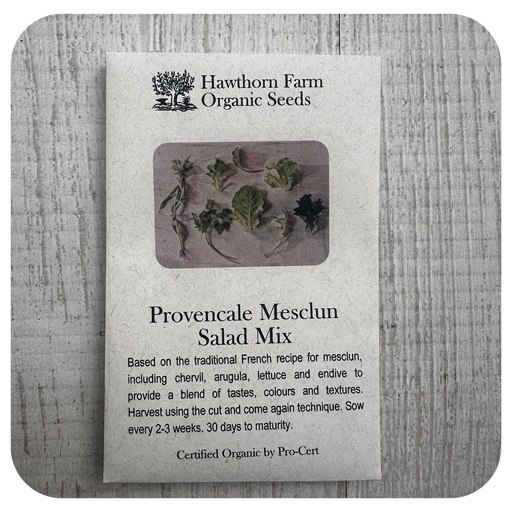 Mesclun Mix (Hawthorn Farm ORGANIC Seeds)