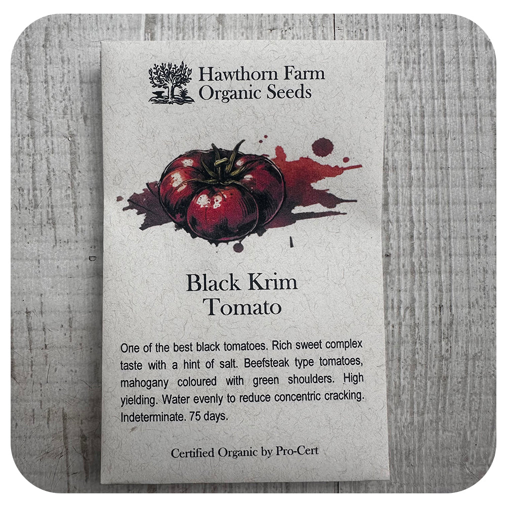 Tomato - Black Krim Variety (Hawthorn Farm ORGANIC Seeds)