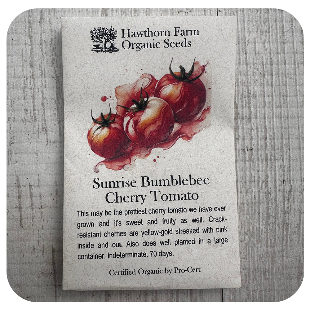 Tomato - Sunrise Bumblebee (Hawthorn Farm ORGANIC Seeds)