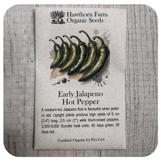 Jalapeno Pepper (Hawthorn Farm ORGANIC Seeds)