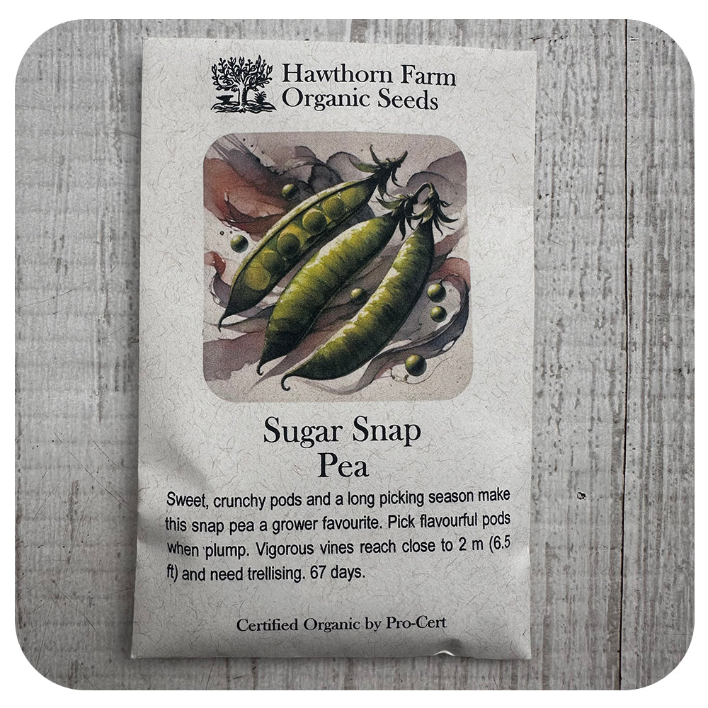 Sugar Snap Peas (Hawthorn Farm ORGANIC Seeds)