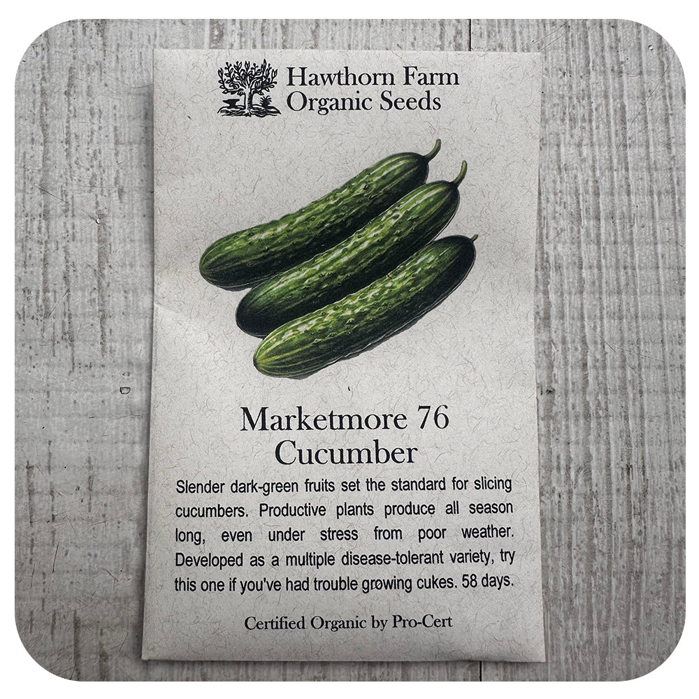 Cucumber - Marketmore (Hawthorn Farm ORGANIC Seeds)